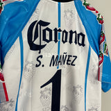 Shop 2000/01 CD IRAPUATO S. MANEZ #1 *BNWT* GK SHIRT (XL) GARCIS, classic football shirts, vintage football shirts & retro soccer jerseys at Cult Kits