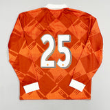 2024/25 Takeaway.com Cult Kits Football Jersey in vibrant orange with number 25, part of the Cult Kits collection.