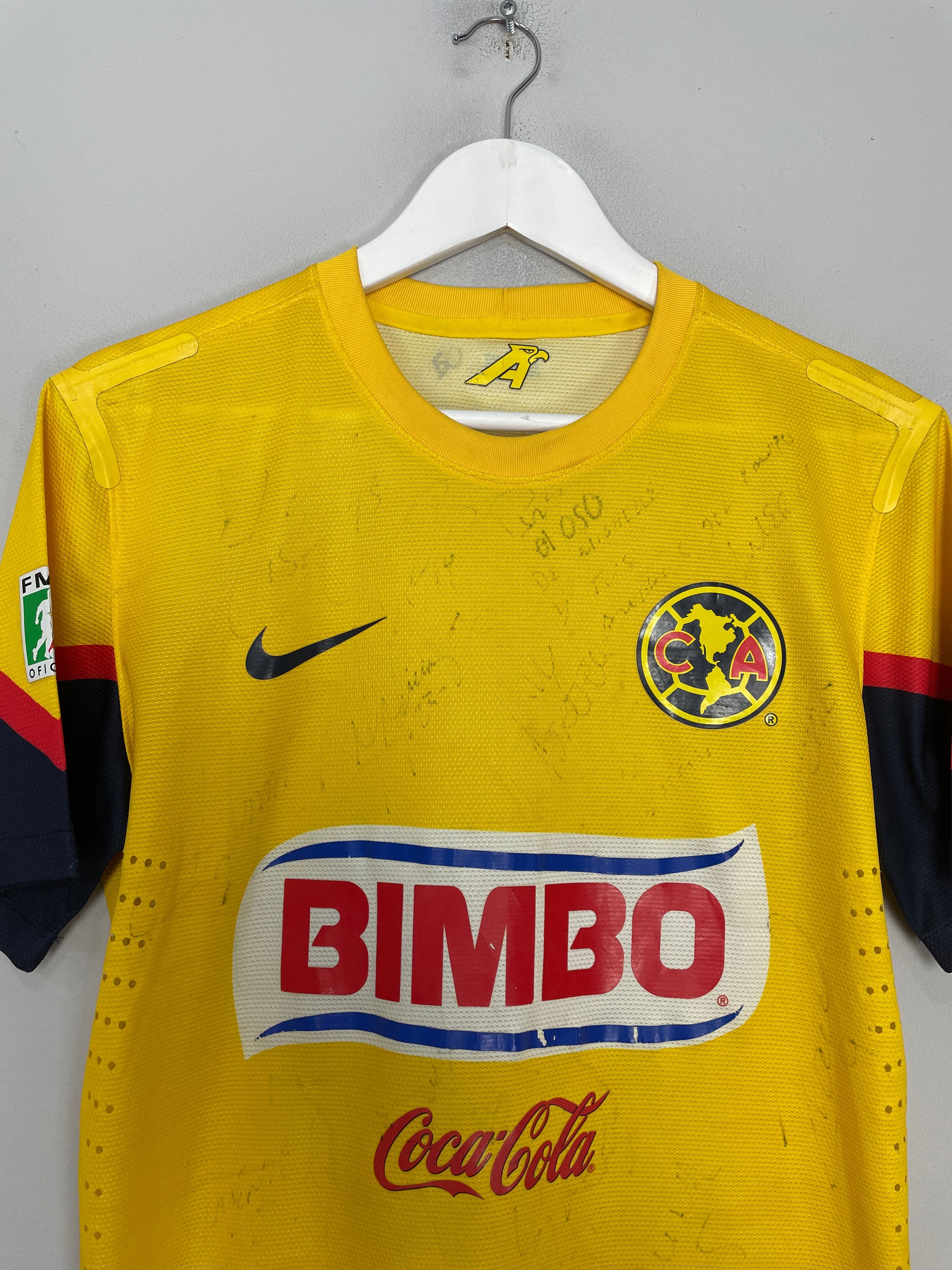 Shop 2013/14 CLUB AMERICA M.ZUNIGA #28 *PLAYER ISSUE* SQUAD SIGNED HOME SHIRT (M) NIKE, classic football shirts, vintage football shirts & retro soccer jerseys at Cult Kits
