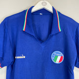 1986/91 ITALY HOME SHIRT (M) DIADORA
