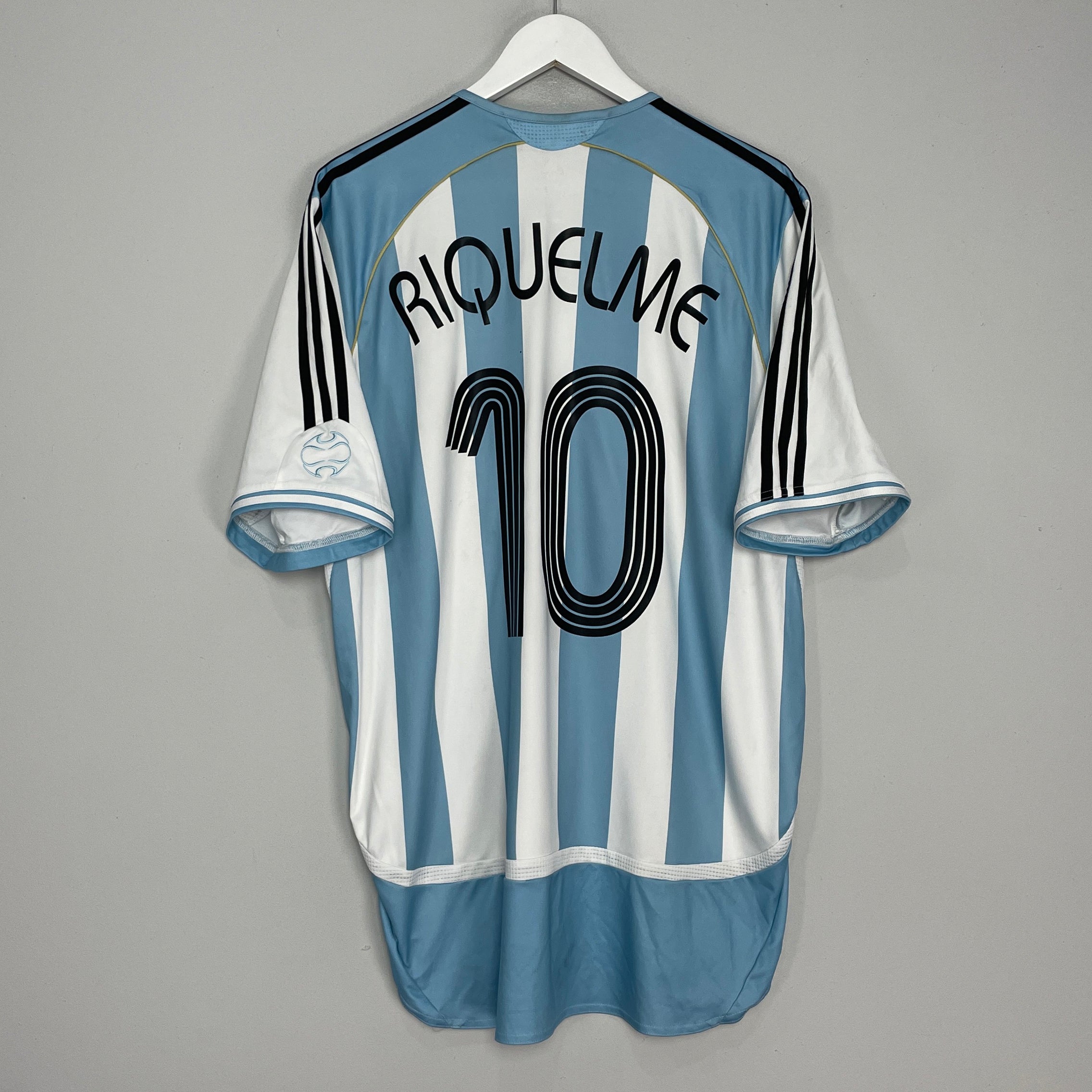 Shop 2006/07 ARGENTINA RIQUELME #10 HOME SHIRT (XL) ADIDAS, classic football shirts, vintage football shirts & retro soccer jerseys at Cult Kits
