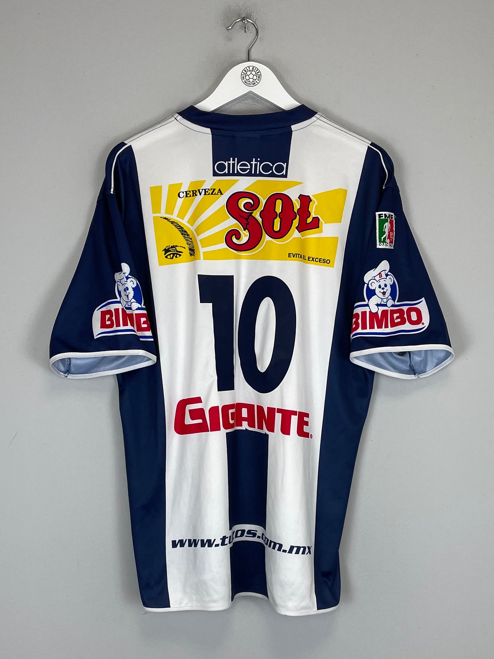 Shop 2003/04 PACHUCA #10 HOME SHIRT (L) ATLETICA, classic football shirts, vintage football shirts & retro soccer jerseys at Cult Kits