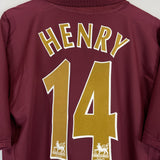 2005/06 ARSENAL HENRY #14 HOME SHIRT (XL) NIKE