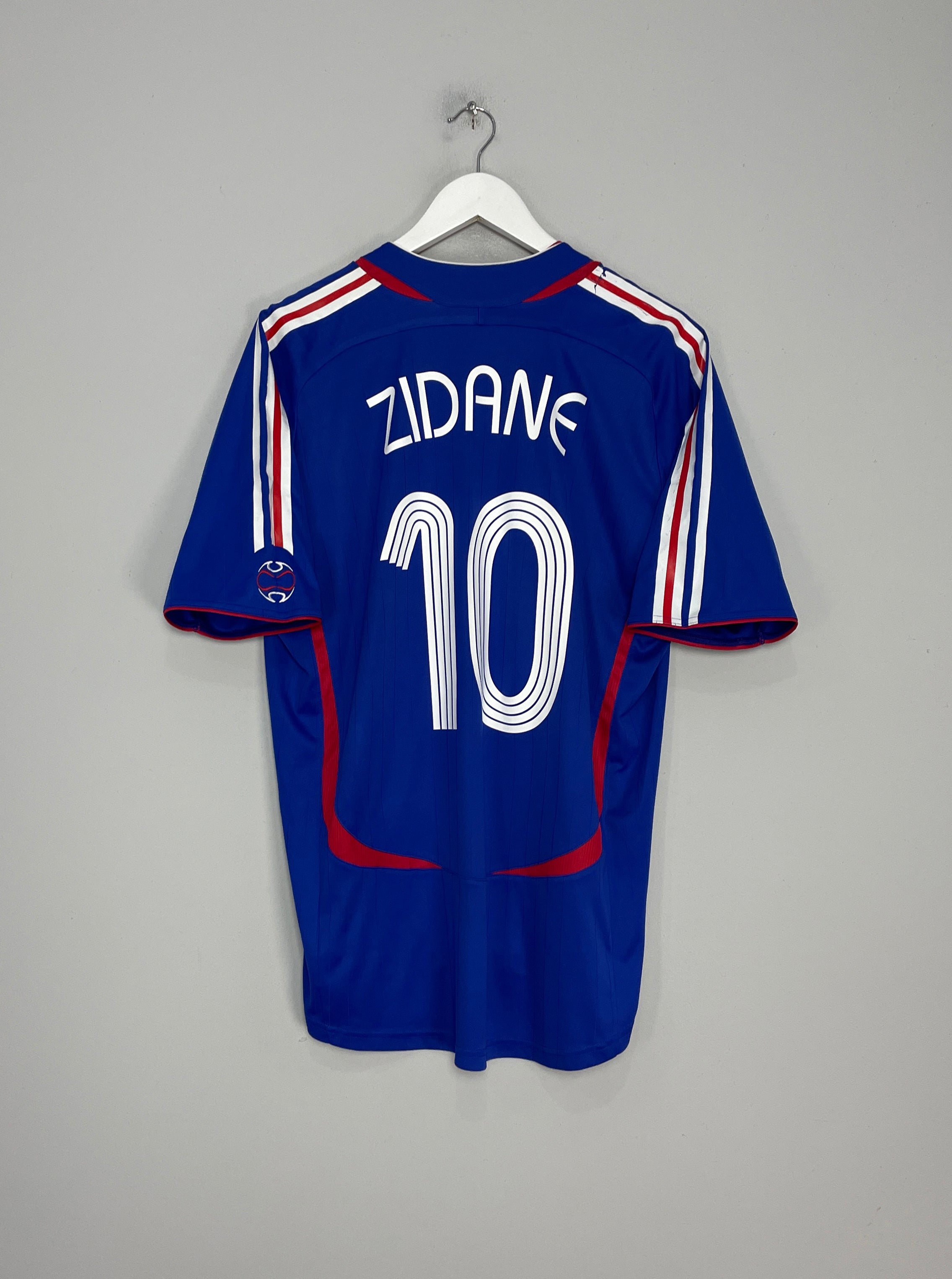 Shop 2006/07 FRANCE ZIDANE #10 HOME SHIRT (L) ADIDAS, classic football shirts, vintage football shirts & retro soccer jerseys at Cult Kits