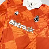 2024/25 Bistro.sk Cult Kits Football Jersey in orange, featuring logo, designed for football fans, part of Cult Kits collection.