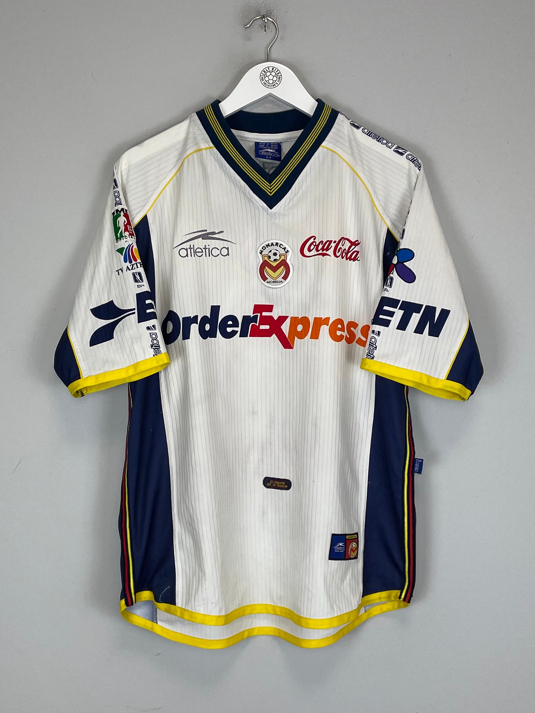 Shop 2000/01 MONARCAS MORELIA AWAY SHIRT (M) ATLETICA, classic football shirts, vintage football shirts & retro soccer jerseys at Cult Kits