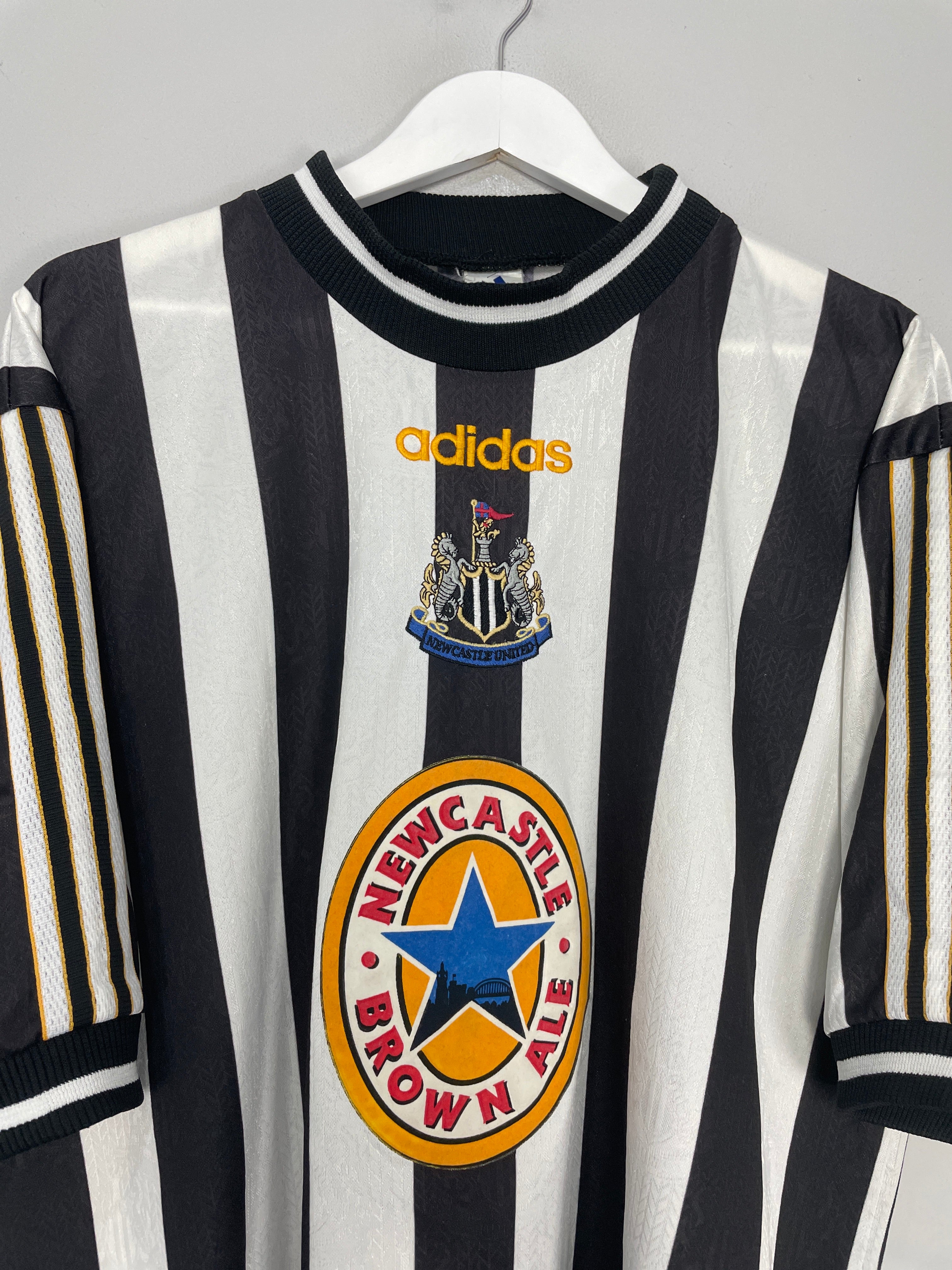 Shop 1997/99 NEWCASTLE SHEARER #9 HOME SHIRT (XL) ADIDAS, classic football shirts, vintage football shirts & retro soccer jerseys at Cult Kits
