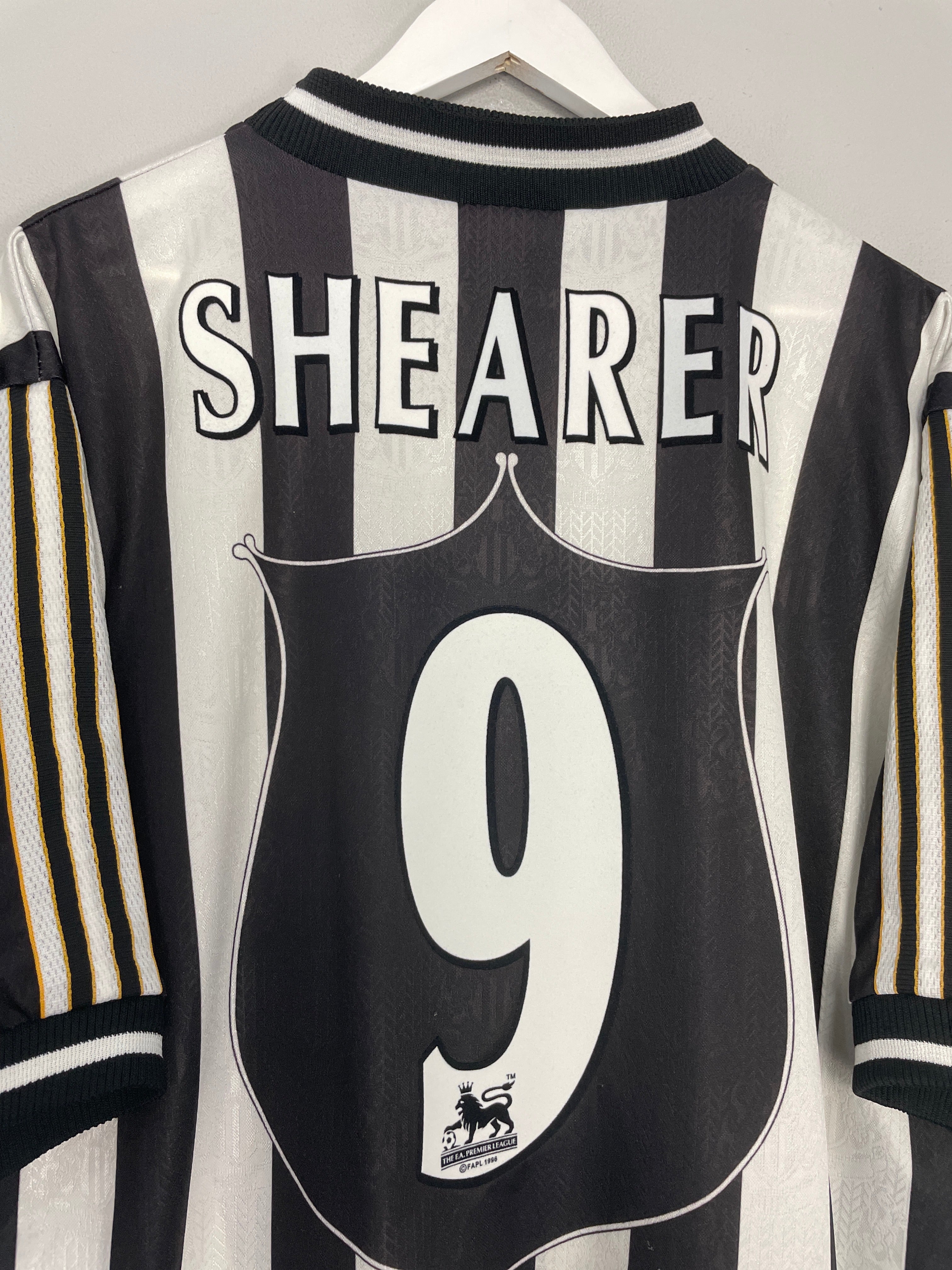 Shop 1997/99 NEWCASTLE SHEARER #9 HOME SHIRT (XL) ADIDAS, classic football shirts, vintage football shirts & retro soccer jerseys at Cult Kits