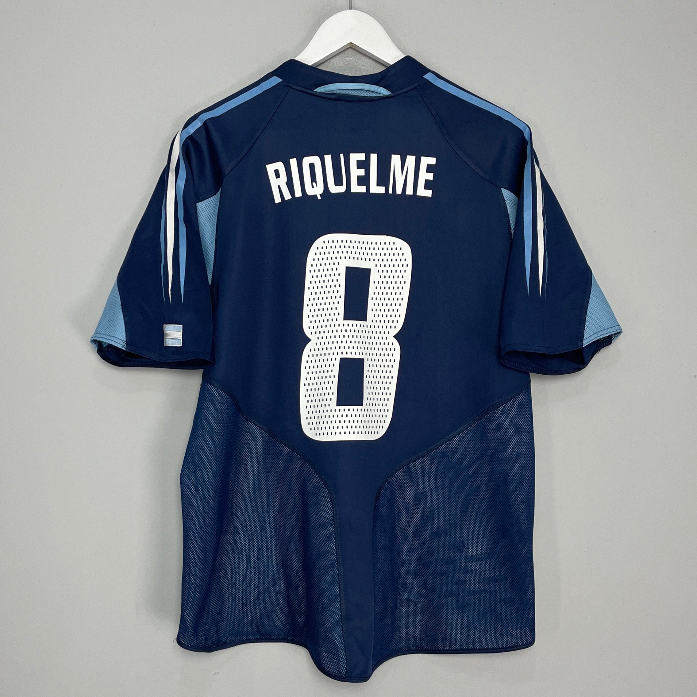 Shop 2004/05 ARGENTINA RIQUELME #8 AWAY SHIRT (L) ADIDAS, classic football shirts, vintage football shirts & retro soccer jerseys at Cult Kits