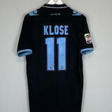 2012/13 LAZIO KLOSE #11 *MATCH ISSUE* AWAY SHIRT (L) MACRON