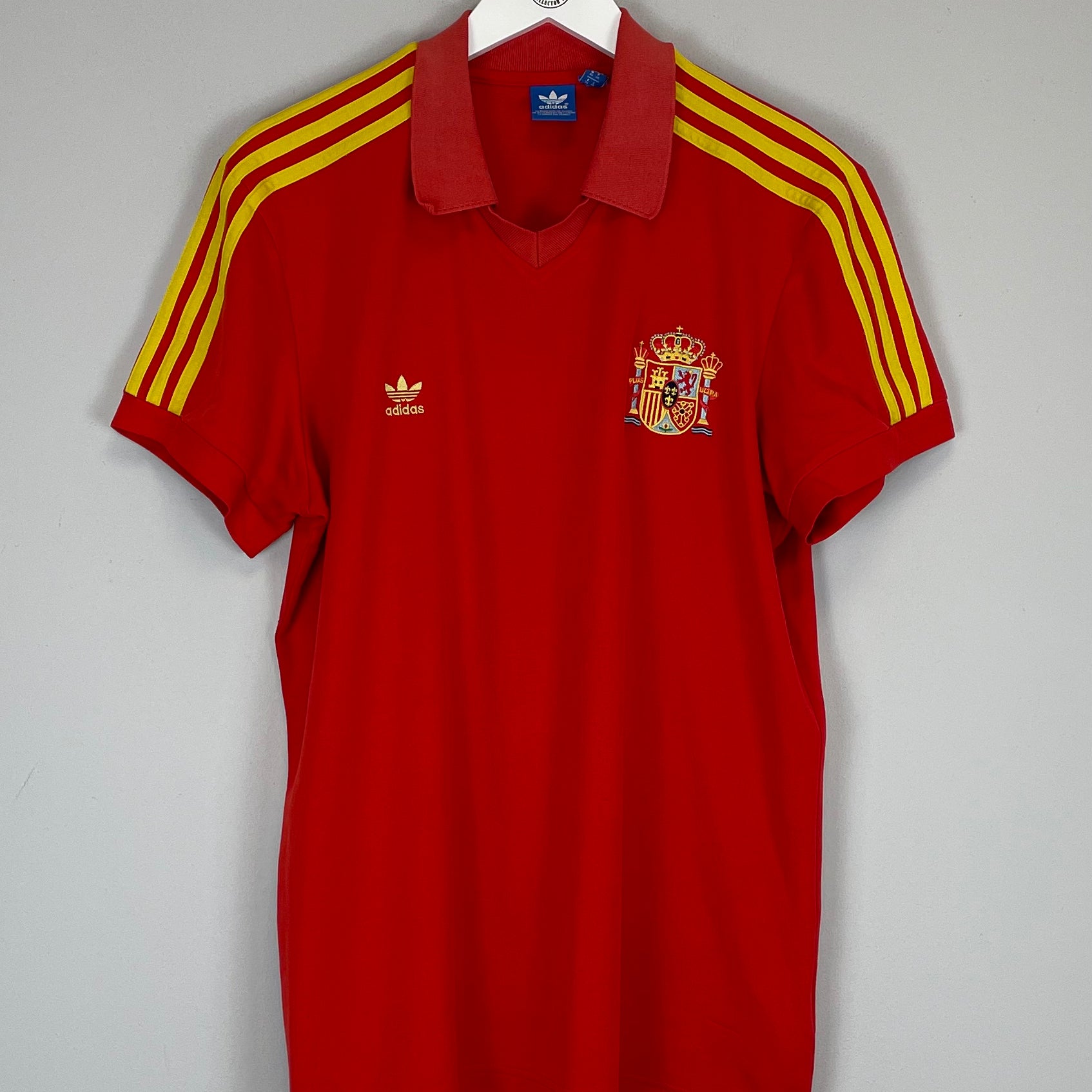 Shop 1982 SPAIN #10 *ADIDAS ORIGINALS* HOME SHIRT (XL), classic football shirts, vintage football shirts & retro soccer jerseys at Cult Kits