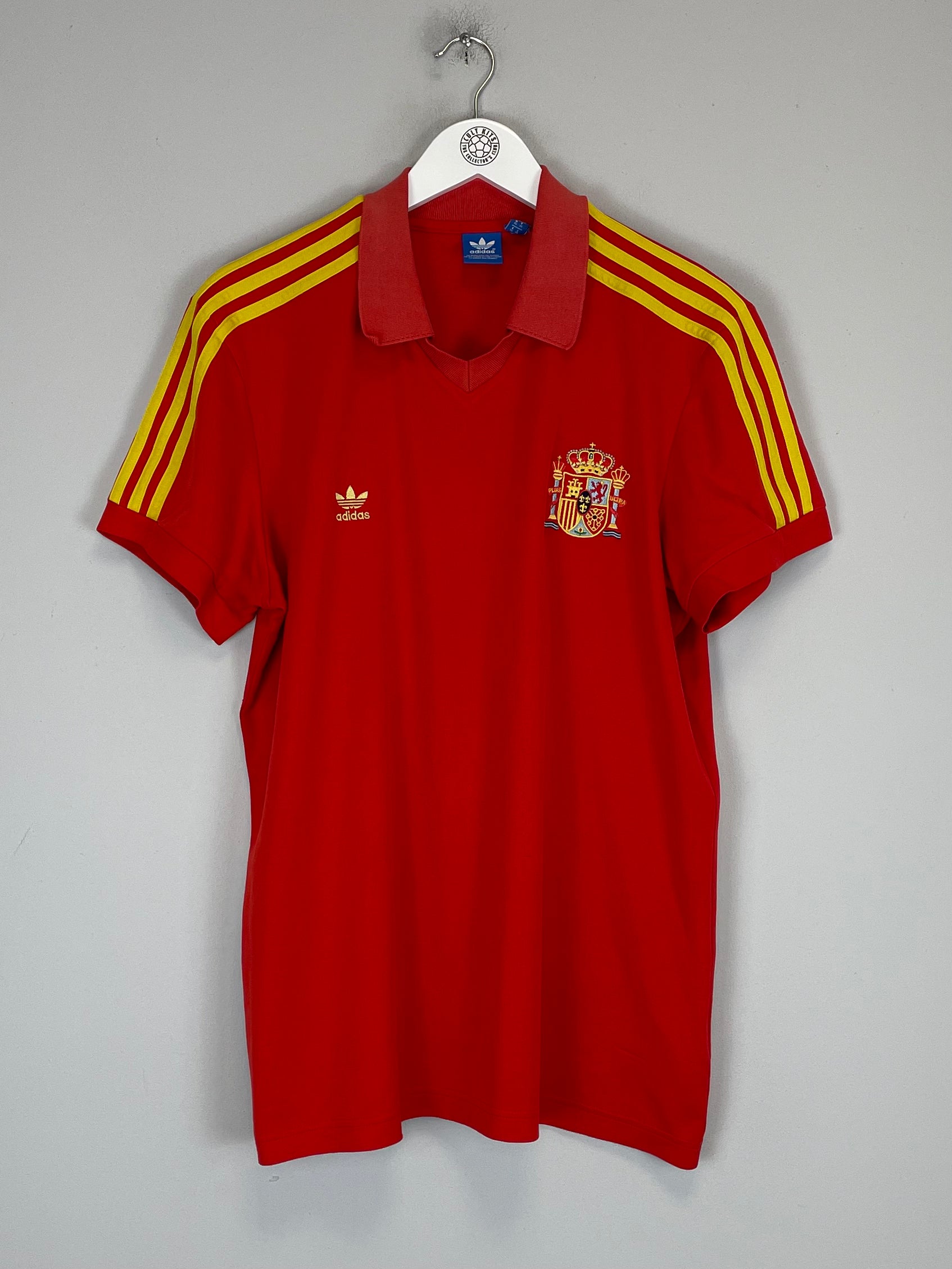 Shop 1982 SPAIN #10 *ADIDAS ORIGINALS* HOME SHIRT (XL), classic football shirts, vintage football shirts & retro soccer jerseys at Cult Kits