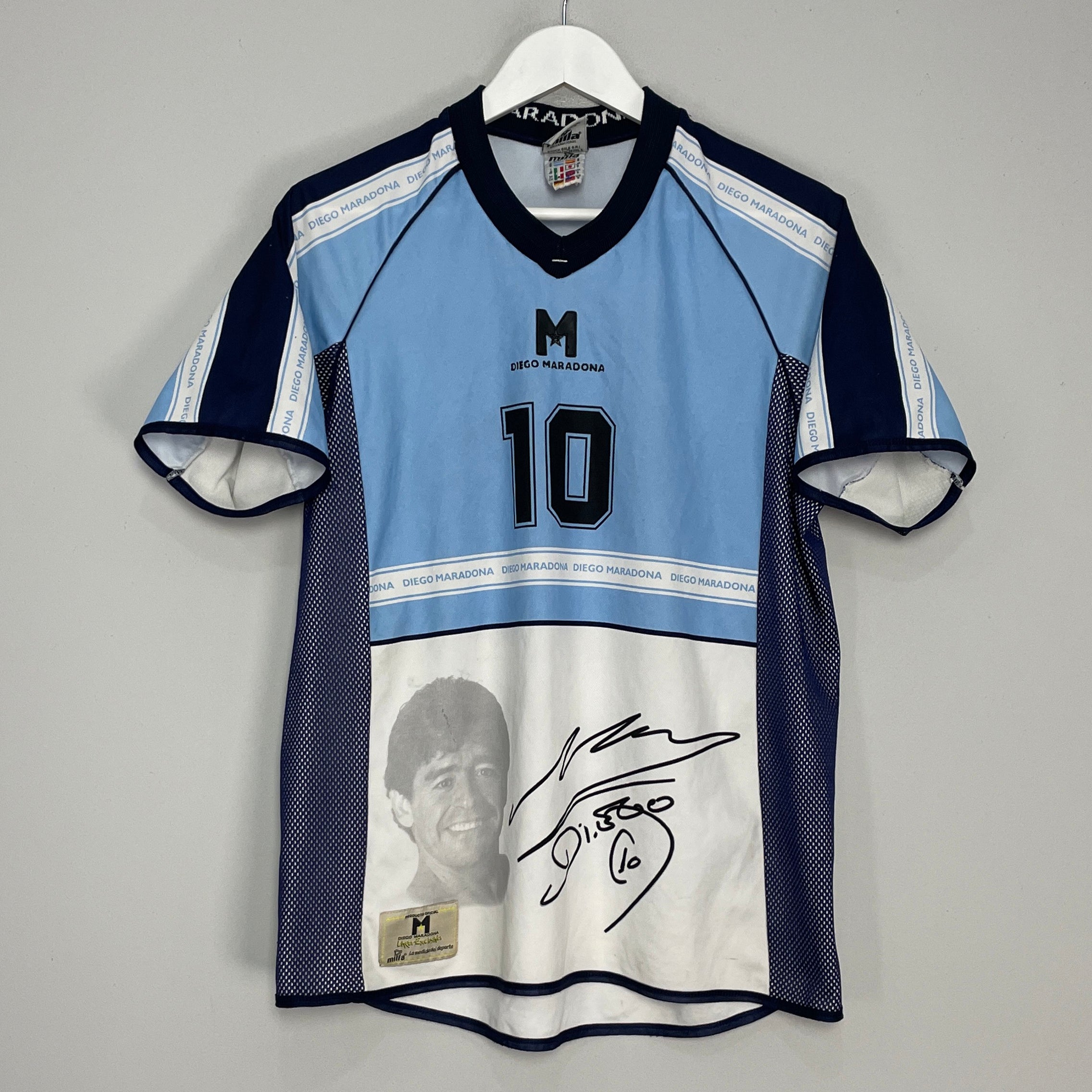 Shop 2001 ARGENTINA MARADONA #10 SPECIAL SHIRT (S) MILLA, classic football shirts, vintage football shirts & retro soccer jerseys at Cult Kits