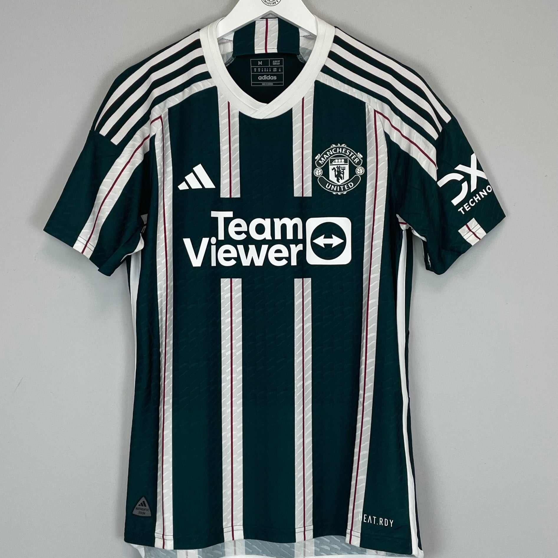 Shop 2023/24 MANCHESTER UNITED *AUTHENTIC* AWAY SHIRT (M) ADIDAS, classic football shirts, vintage football shirts & retro soccer jerseys at Cult Kits