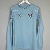 2010/11 LAZIO HERNANES #8 *PLAYER ISSUE + SIGNED* L/S HOME SHIRT (M) PUMA