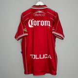 Shop 1999/00 DEPORTIVO TOLUCA HOME SHIRT (L) ATLETICA, classic football shirts, vintage football shirts & retro soccer jerseys at Cult Kits
