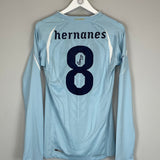 2010/11 LAZIO HERNANES #8 *PLAYER ISSUE + SIGNED* L/S HOME SHIRT (M) PUMA
