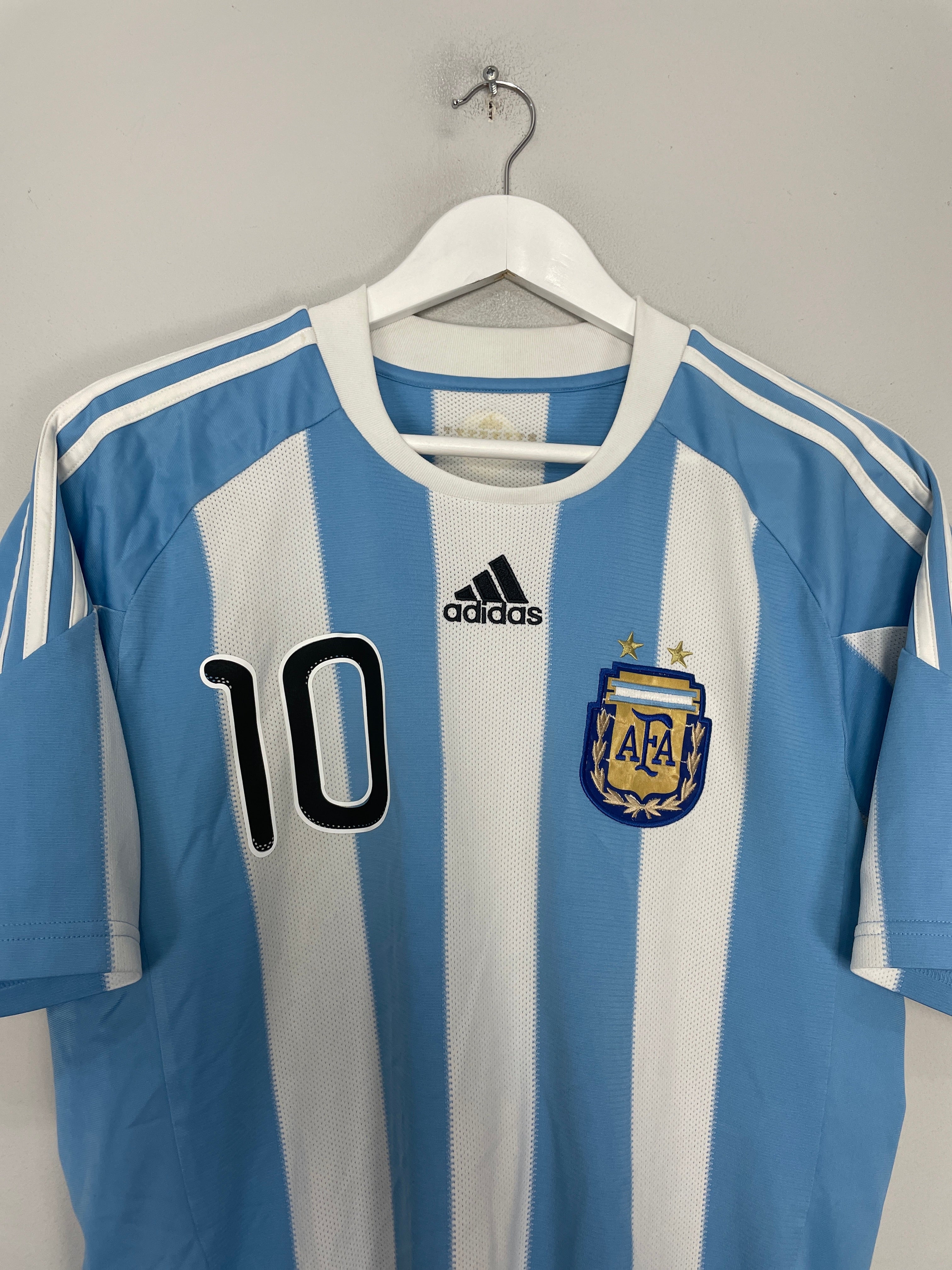 Shop 2010/11 ARGENTINA MESSI #10 HOME SHIRT (M) ADIDAS, classic football shirts, vintage football shirts & retro soccer jerseys at Cult Kits