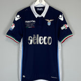 2016/17 LAZIO IMMOBILE #17 COPPA ITALIA FINAL *MATCH ISSUE* AWAY SHIRT (M) MACRON