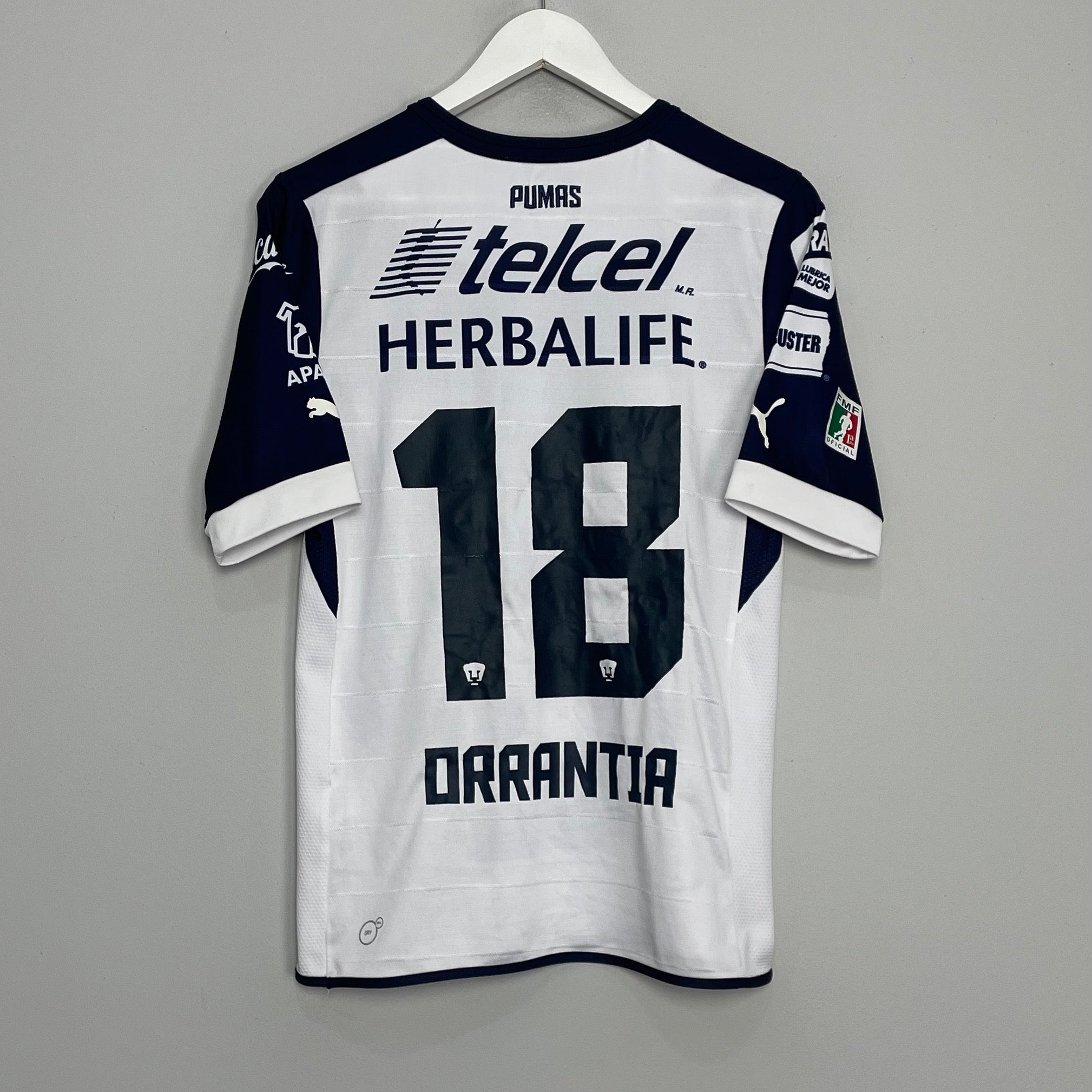 Shop 2012/13 UNAM PUMAS ORRANTIA #18 HOME SHIRT (S) PUMA, classic football shirts, vintage football shirts & retro soccer jerseys at Cult Kits