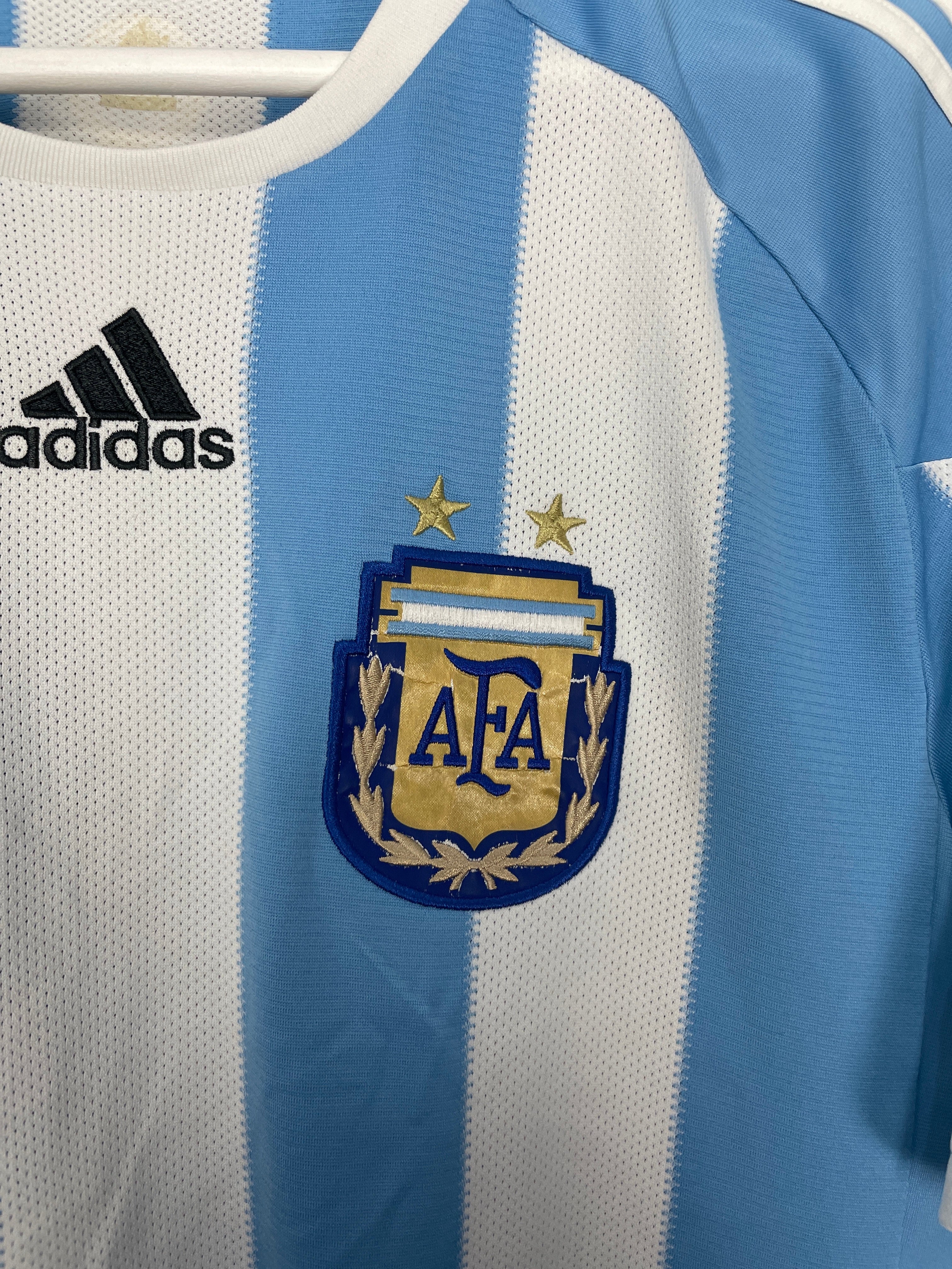 Shop 2010/11 ARGENTINA MESSI #10 HOME SHIRT (M) ADIDAS, classic football shirts, vintage football shirts & retro soccer jerseys at Cult Kits