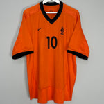 Shop 2000/02 NETHERLANDS BERGKAMP #10 HOME SHIRT (XXL) NIKE, classic football shirts, vintage football shirts & retro soccer jerseys at Cult Kits