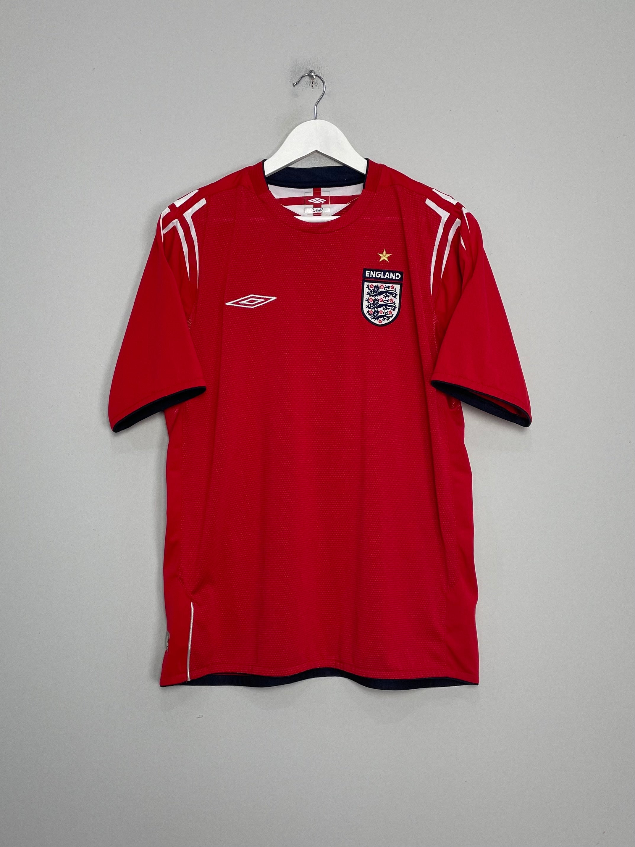 Shop 2004/06 ENGLAND OWEN #10 AWAY SHIRT (L) UMBRO, classic football shirts, vintage football shirts & retro soccer jerseys at Cult Kits