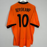 Shop 2000/02 NETHERLANDS BERGKAMP #10 HOME SHIRT (XXL) NIKE, classic football shirts, vintage football shirts & retro soccer jerseys at Cult Kits