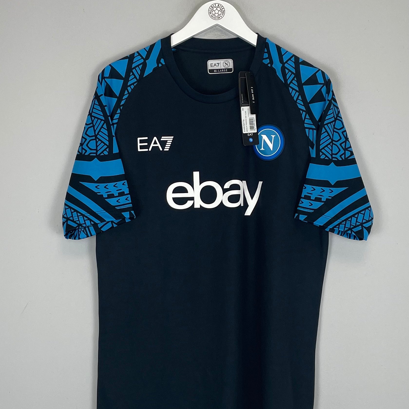 Shop 2023/24 NAPOLI *BNWT* TRAINING SHIRT (XXL) EA7, classic football shirts, vintage football shirts & retro soccer jerseys at Cult Kits