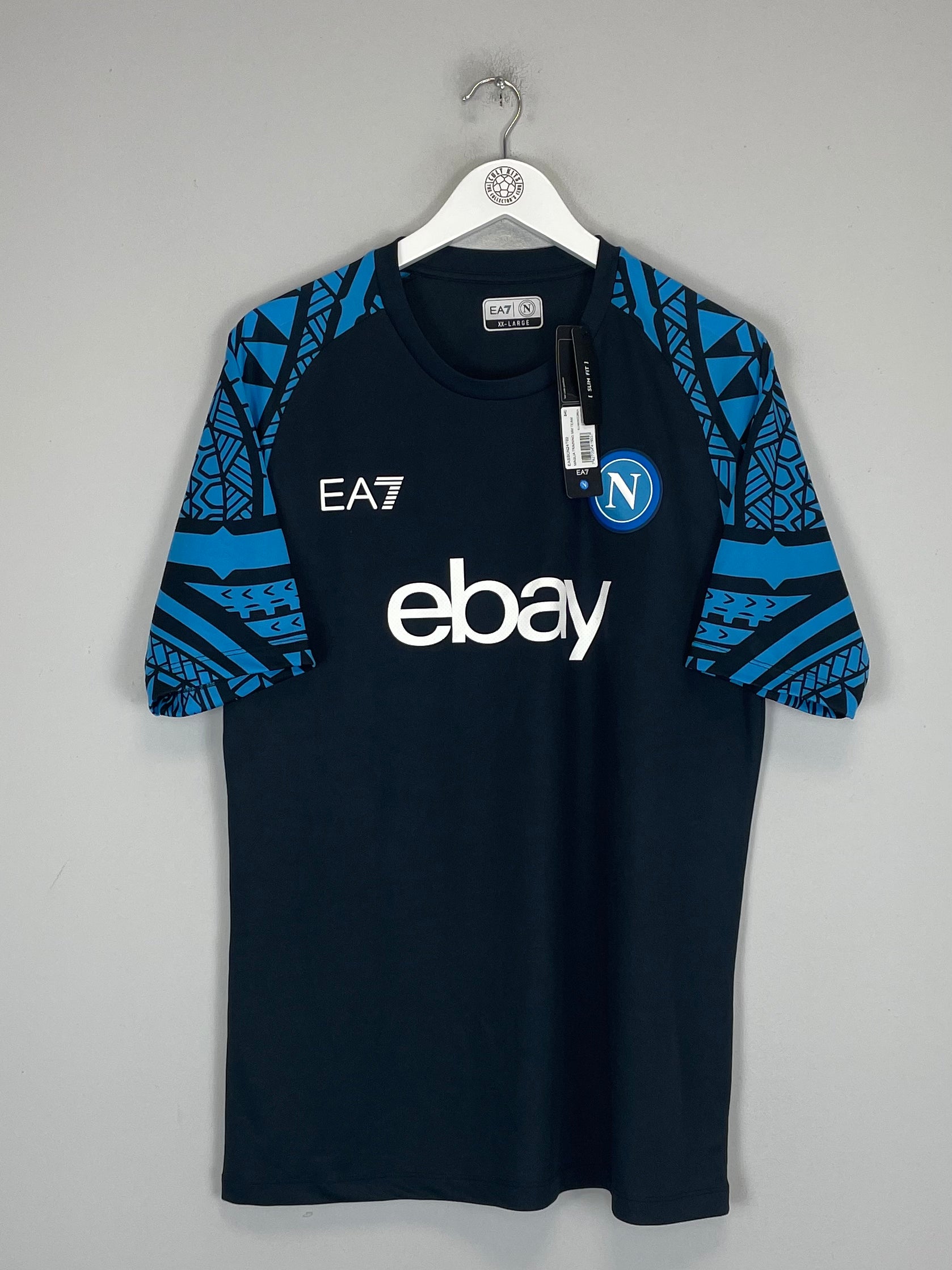 Shop 2023/24 NAPOLI *BNWT* TRAINING SHIRT (XXL) EA7, classic football shirts, vintage football shirts & retro soccer jerseys at Cult Kits