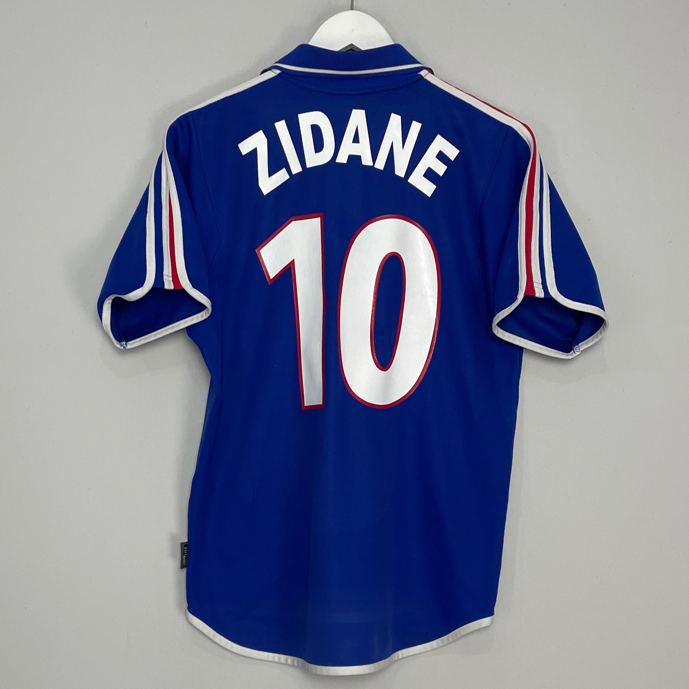 Shop 2000/02 FRANCE ZIDANE #10 HOME SHIRT (S) ADIDAS, classic football shirts, vintage football shirts & retro soccer jerseys at Cult Kits