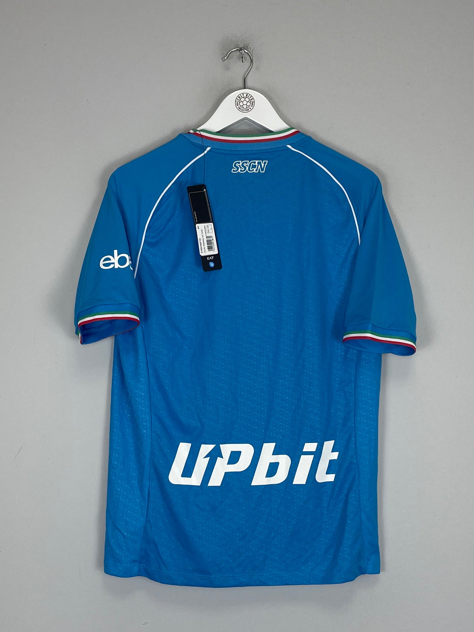 Shop 2023/24 NAPOLI *BNWT* HOME SHIRT (L) EA7, classic football shirts, vintage football shirts & retro soccer jerseys at Cult Kits