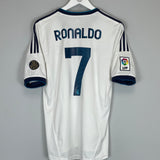 2012/13 REAL MADRID RONALDO #7 HOME SHIRT (M) ADIDAS
