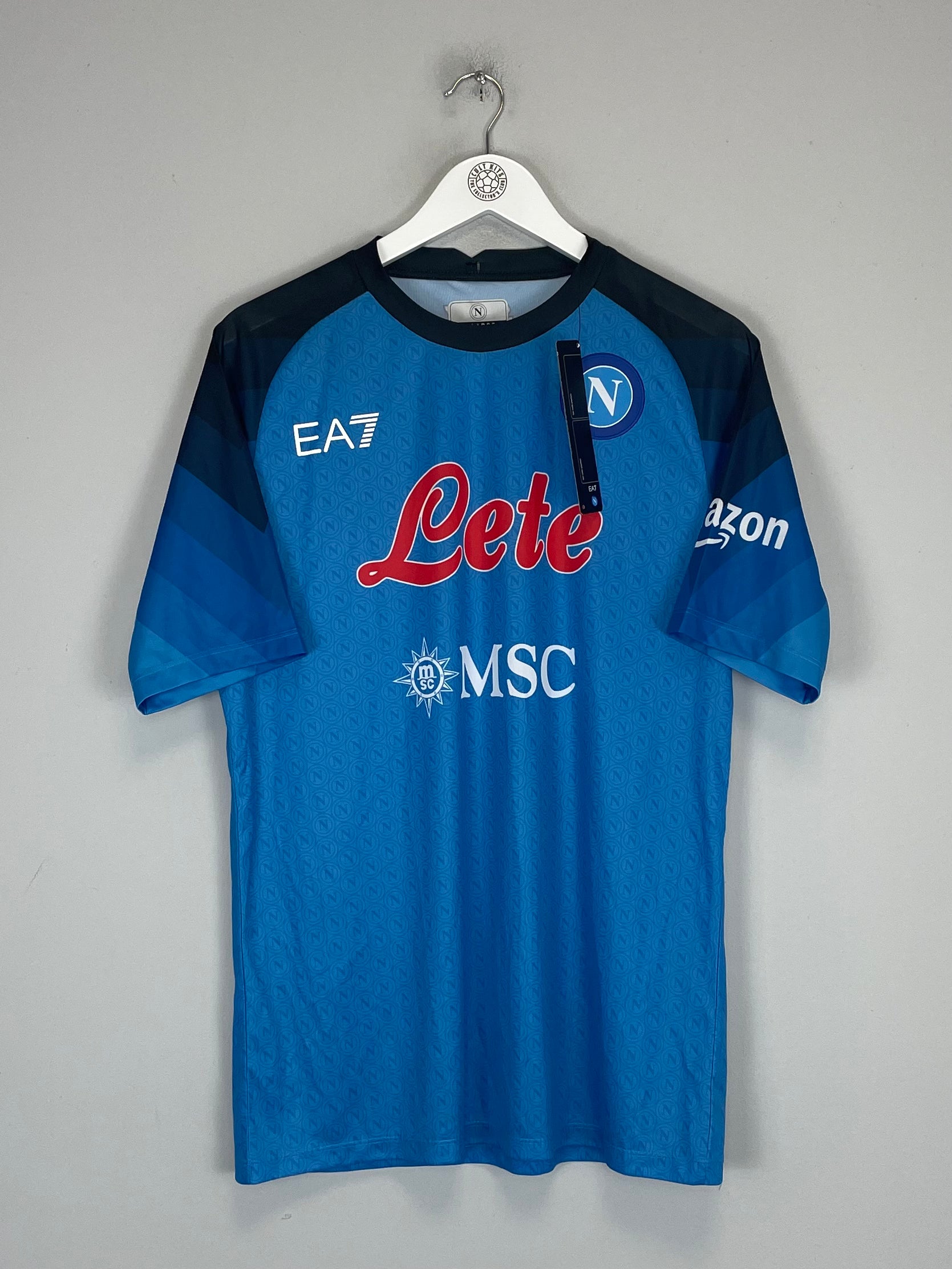 Shop 2022/23 NAPOLI *BNWT* HOME SHIRT (XL) EA7, classic football shirts, vintage football shirts & retro soccer jerseys at Cult Kits