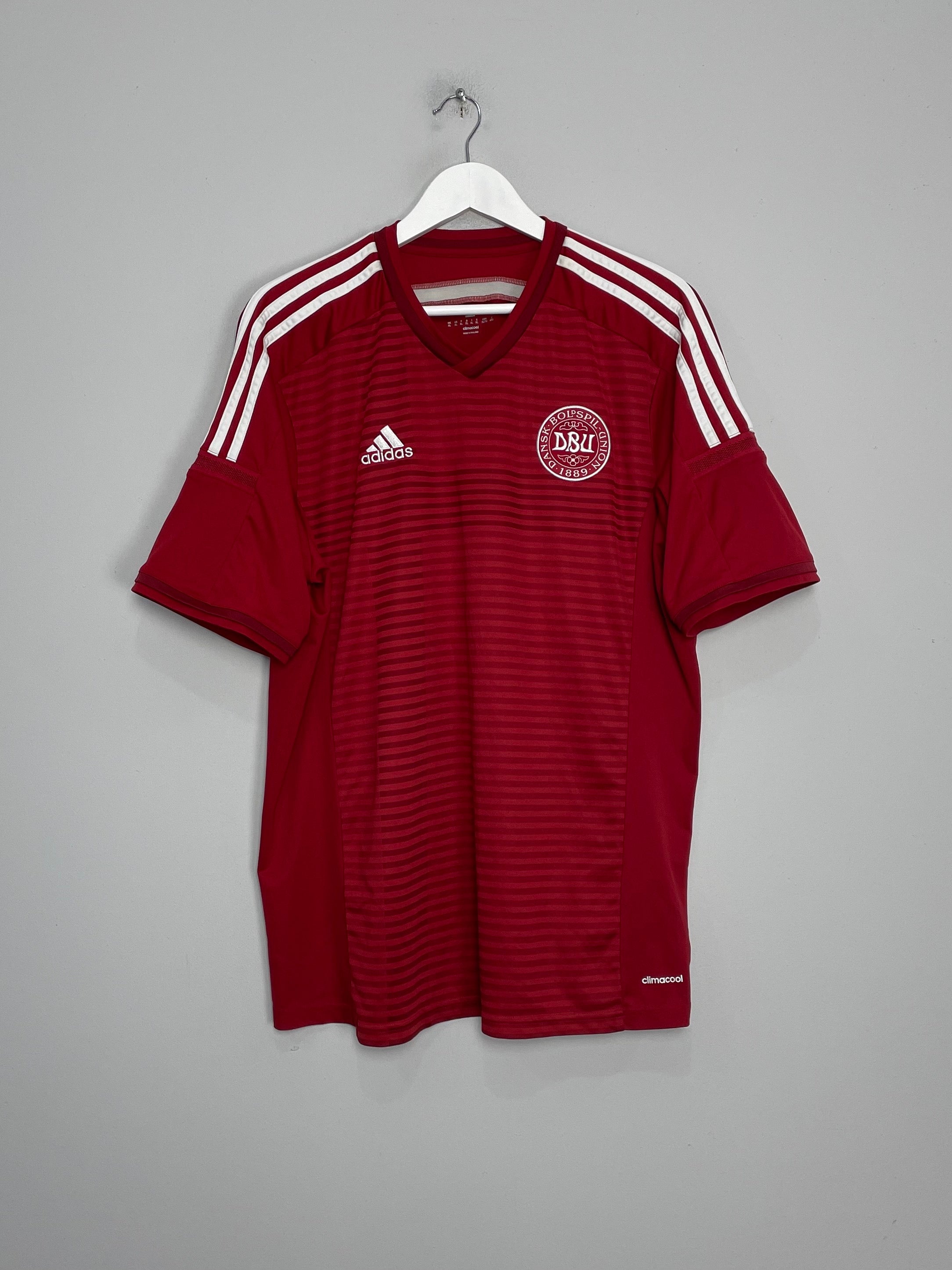 Shop 2014/15 DENMARK HOME SHIRT (XL) ADIDAS, classic football shirts, vintage football shirts & retro soccer jerseys at Cult Kits