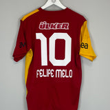 Shop 2011/12 GALATASARAY FELIPE MELO #10 HOME SHIRT (M) NIKE, classic football shirts, vintage football shirts & retro soccer jerseys at Cult Kits