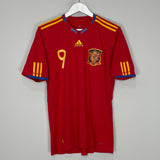 Shop 2009/10 SPAIN TORRES #9 HOME SHIRT (M) ADIDAS, classic football shirts, vintage football shirts & retro soccer jerseys at Cult Kits
