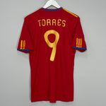 Shop 2009/10 SPAIN TORRES #9 HOME SHIRT (M) ADIDAS, classic football shirts, vintage football shirts & retro soccer jerseys at Cult Kits