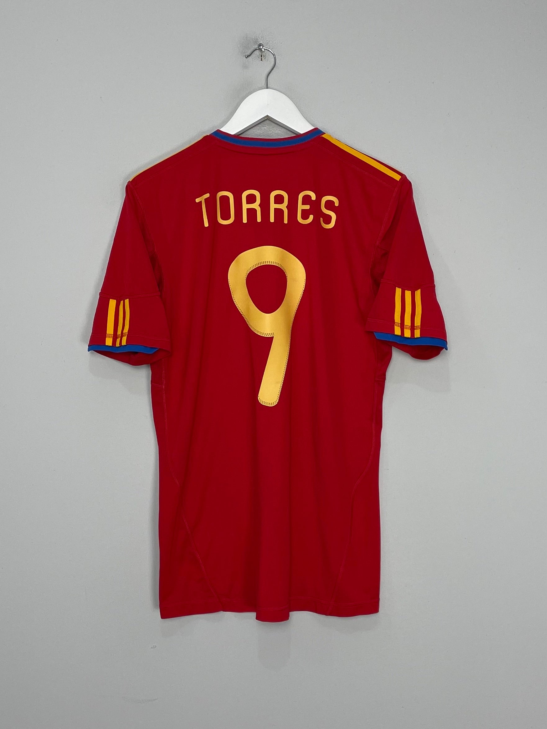 Shop 2009/10 SPAIN TORRES #9 HOME SHIRT (M) ADIDAS, classic football shirts, vintage football shirts & retro soccer jerseys at Cult Kits