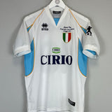 2001 LAZIO MANCINI #10 'TESTIMONIAL MANCIO DAY' SHIRT (S) ERREA