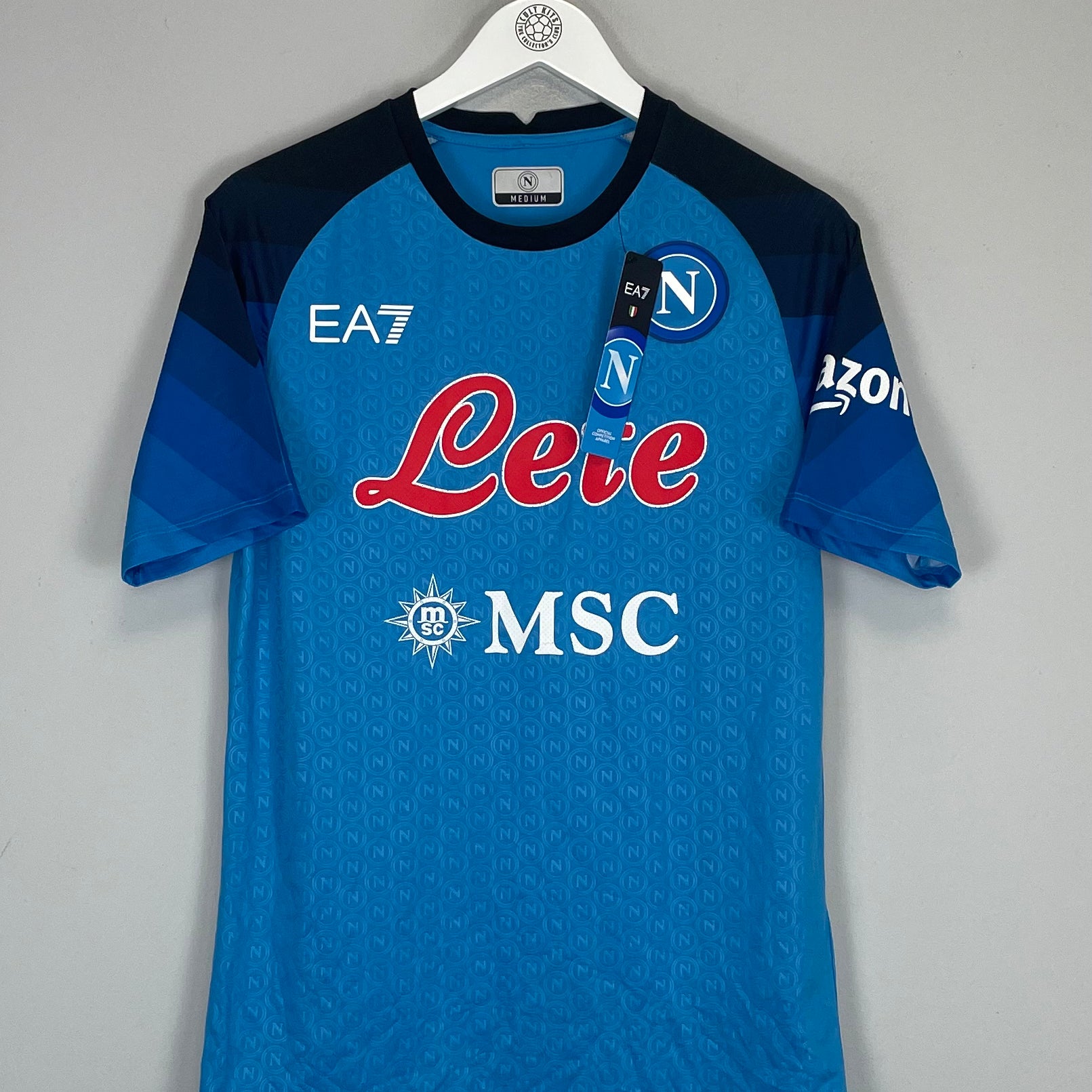 Shop 2022/23 NAPOLI *BNWT* AUTHENTIC HOME SHIRT (M) EA7, classic football shirts, vintage football shirts & retro soccer jerseys at Cult Kits