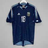 Shop 2004/05 ARGENTINA MESSI #18 AWAY SHIRT (L) ADIDAS, classic football shirts, vintage football shirts & retro soccer jerseys at Cult Kits