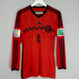 Shop 2014/15 MEXICO R.MARQUEZ #4 L/S AWAY SHIRT (M) ADIDAS, classic football shirts, vintage football shirts & retro soccer jerseys at Cult Kits