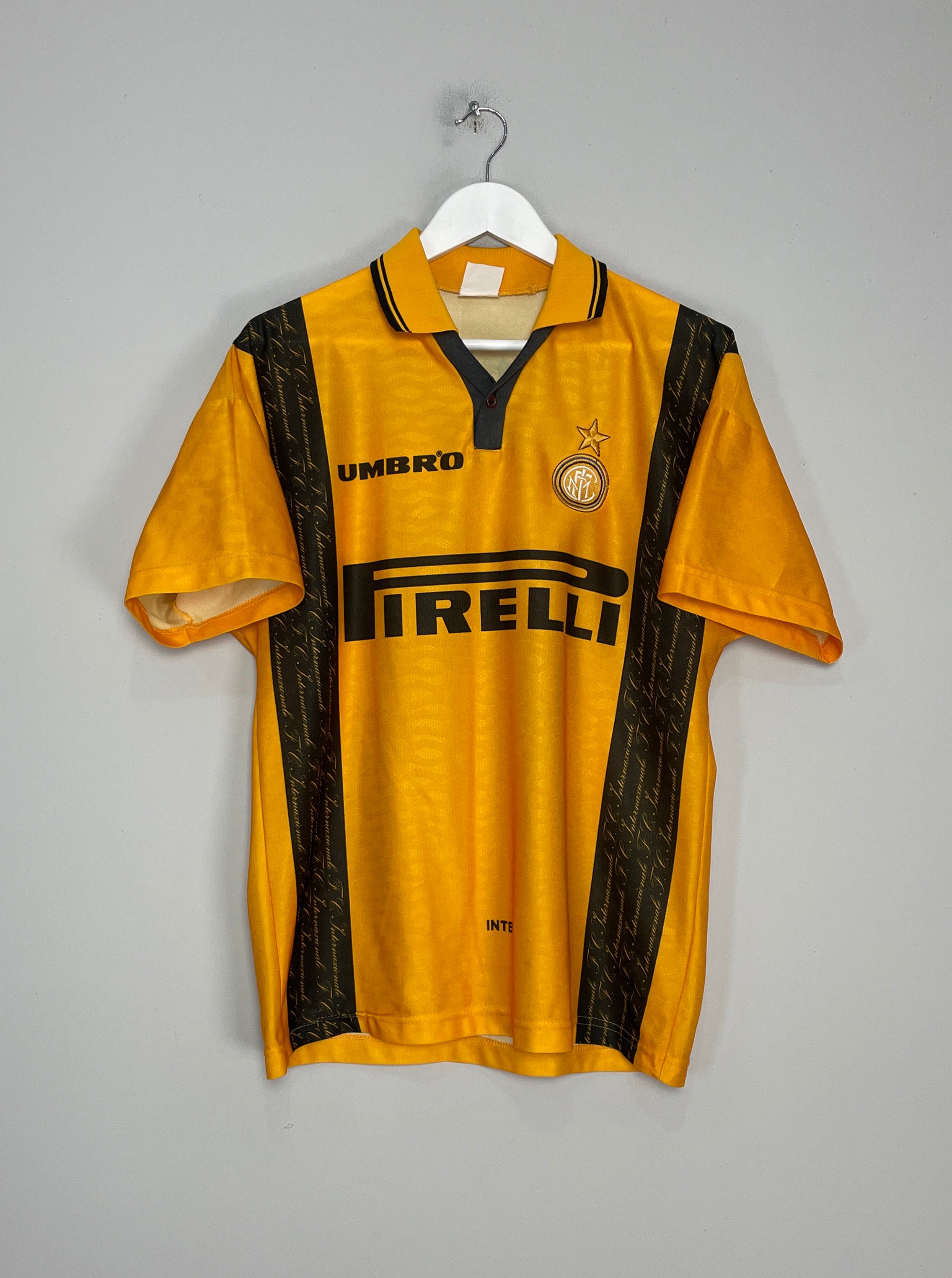 Shop 1996/97 INTER MILAN ZAMORANO #9 THIRD SHIRT (M) UMBRO, classic football shirts, vintage football shirts & retro soccer jerseys at Cult Kits
