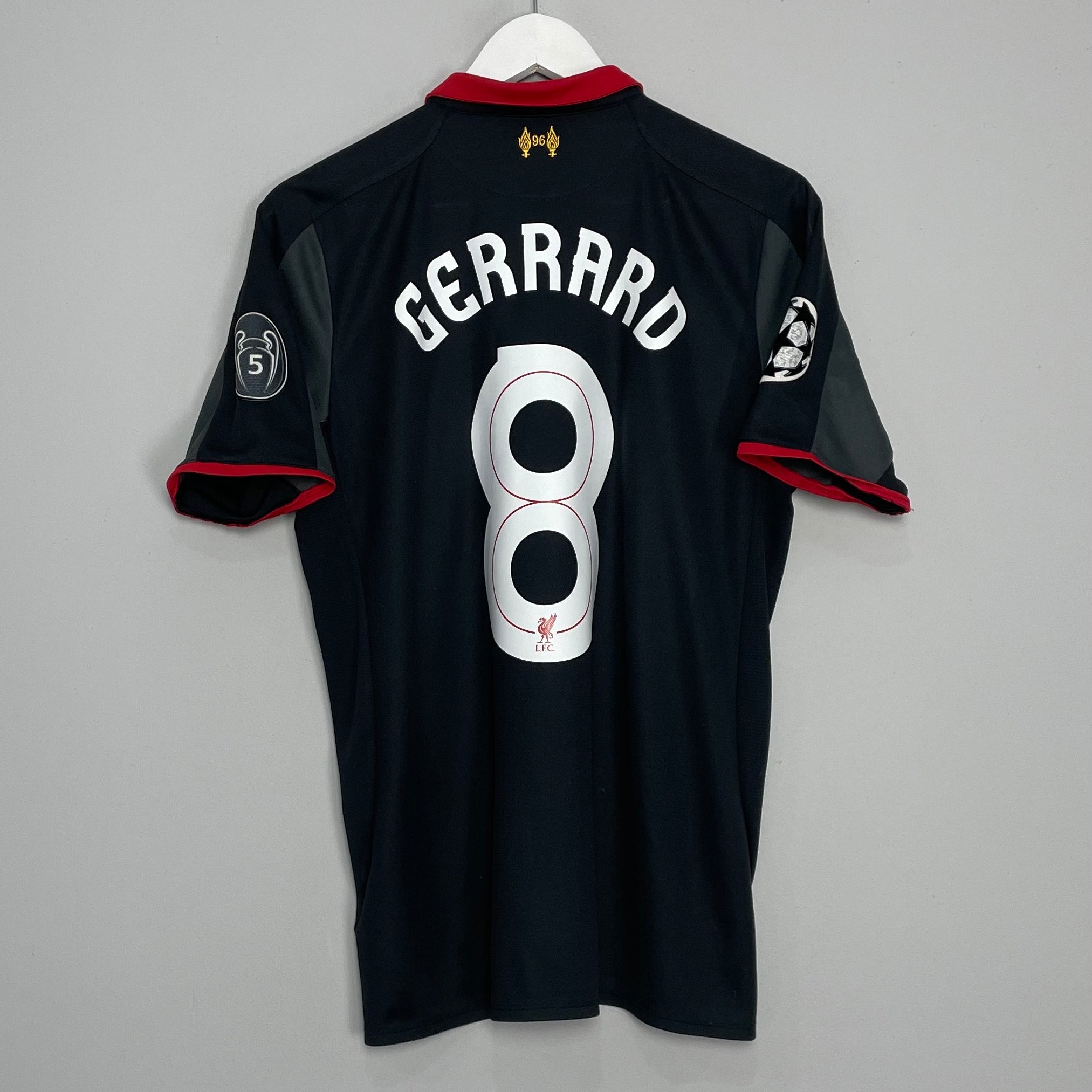 Shop 2014/15 LIVERPOOL GERRARD #8 C/L THIRD SHIRT (M) WARRIOR, classic football shirts, vintage football shirts & retro soccer jerseys at Cult Kits