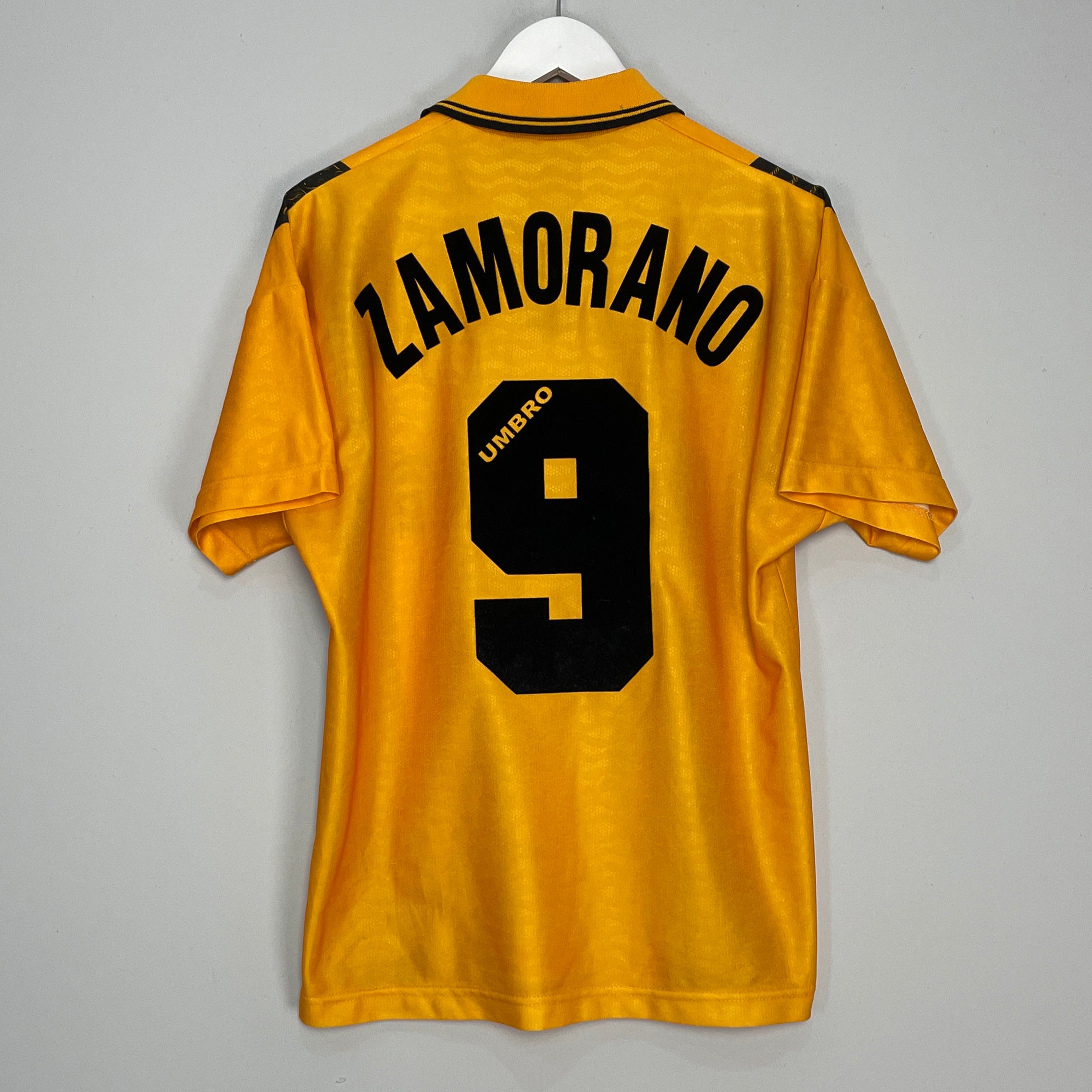 Shop 1996/97 INTER MILAN ZAMORANO #9 THIRD SHIRT (M) UMBRO, classic football shirts, vintage football shirts & retro soccer jerseys at Cult Kits