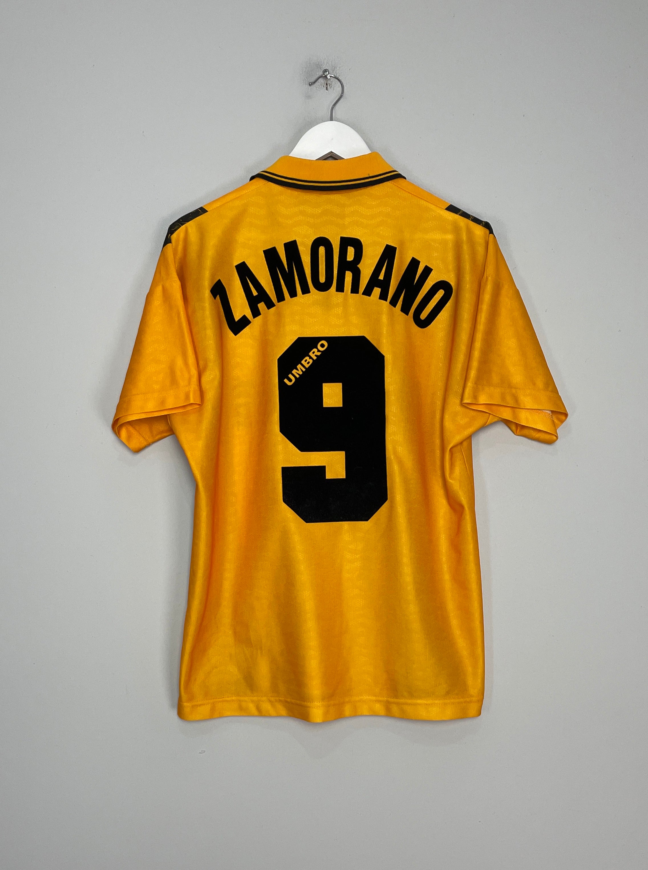 Shop 1996/97 INTER MILAN ZAMORANO #9 THIRD SHIRT (M) UMBRO, classic football shirts, vintage football shirts & retro soccer jerseys at Cult Kits