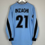 1998/00 LAZIO INZAGHI #21 L/S HOME SHIRT (L) PUMA