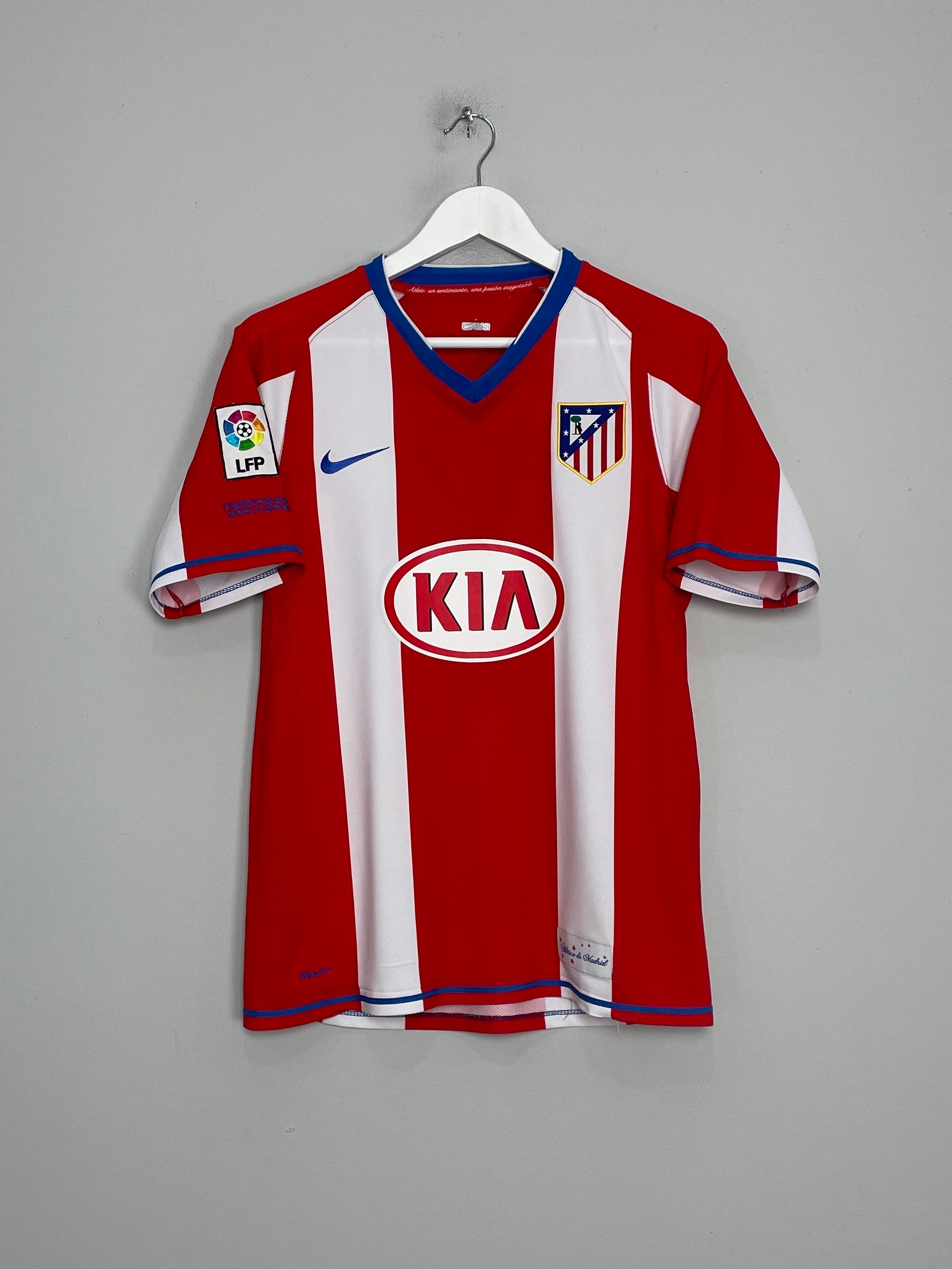 Shop 2007/08 ATLETICO MADRID FORLAN #7 HOME SHIRT (S) NIKE, classic football shirts, vintage football shirts & retro soccer jerseys at Cult Kits