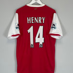 Shop 2006/07 ARSENAL HENRY #14 HOME SHIRT (L) NIKE, classic football shirts, vintage football shirts & retro soccer jerseys at Cult Kits